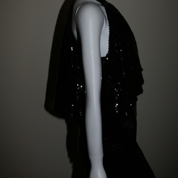 Stunningly beautiful Black sequin pant set - Picture 3 of 8